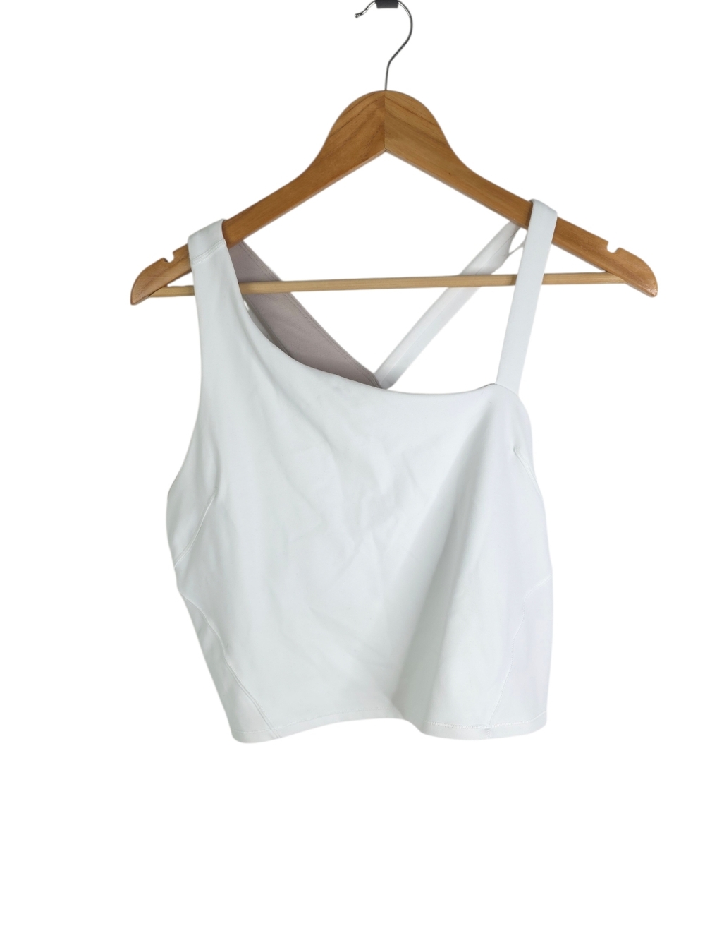 Lululemon Everlux Asymmetrical Tennis Tank Top White Size 14 - Picture 4 of 7